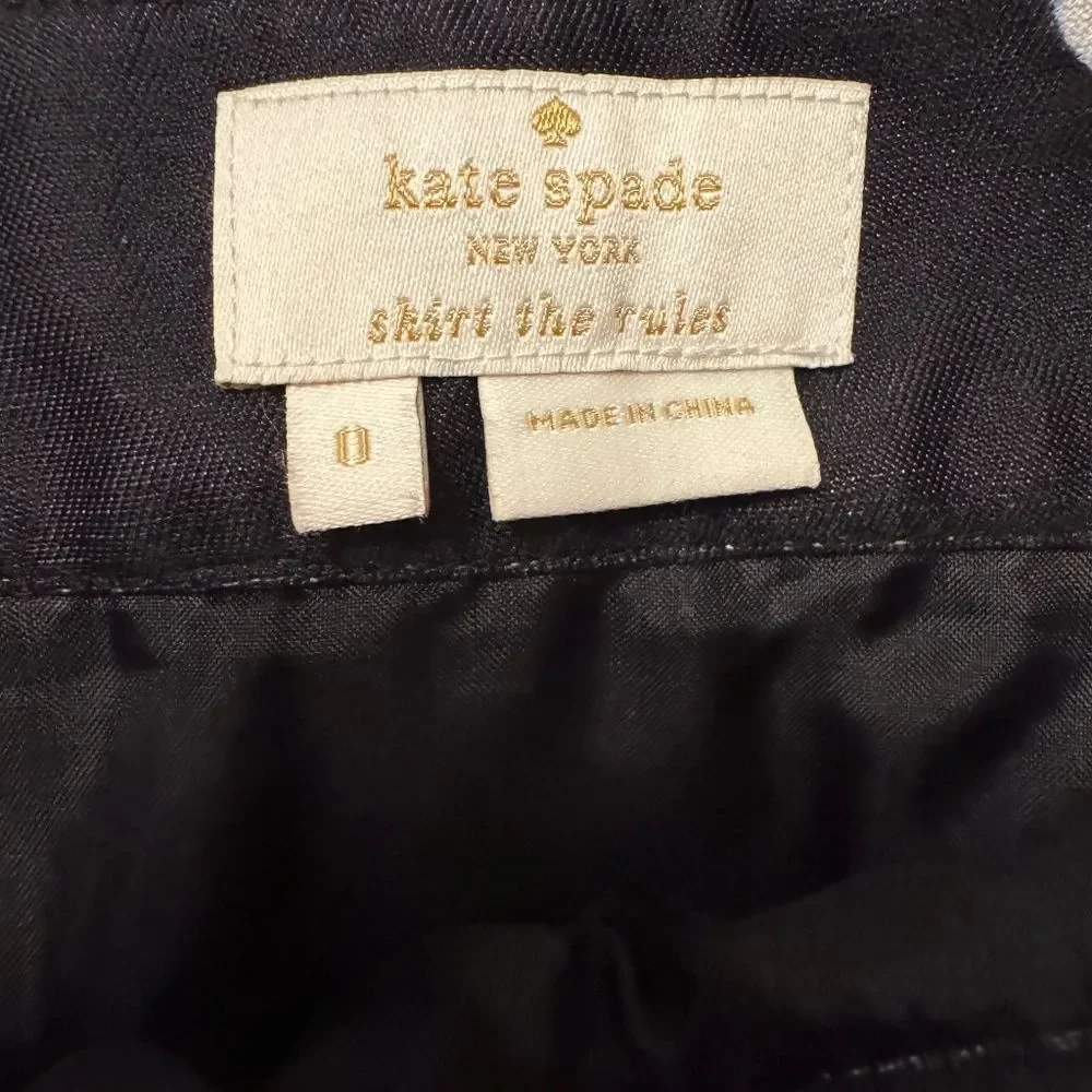 Kate Spade Jewel Mini Skirt Black Multi Colored Size 0